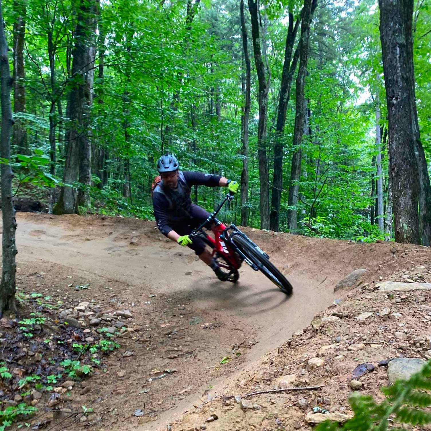 Vélo de montagne au Mont Sainte Anne